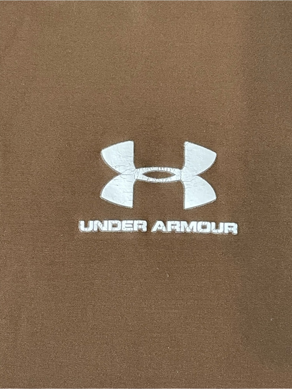 Under Armour Brown Short Sleeve Performance Tee with White Logo - Picture 3 of 14